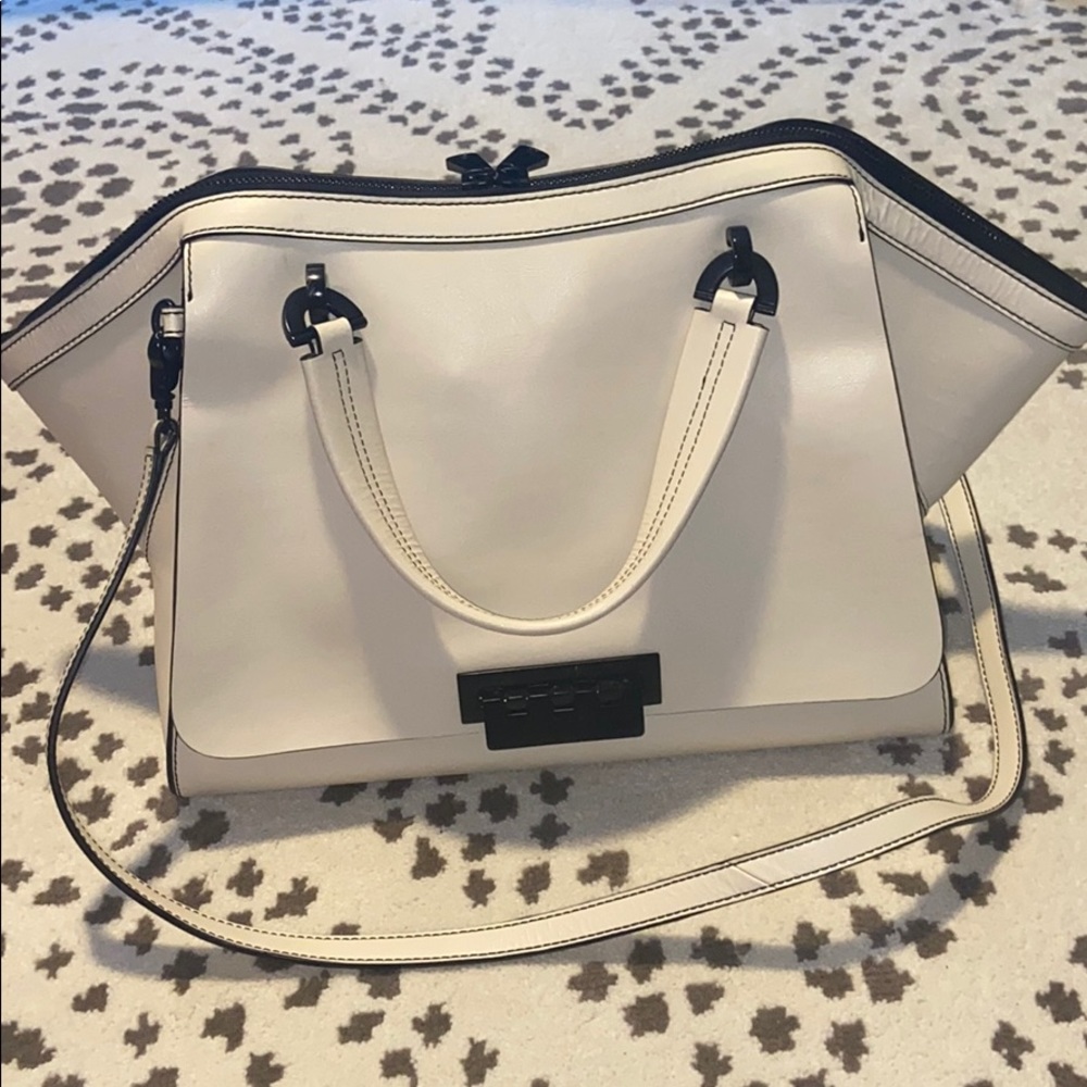 Zac posen white handbag